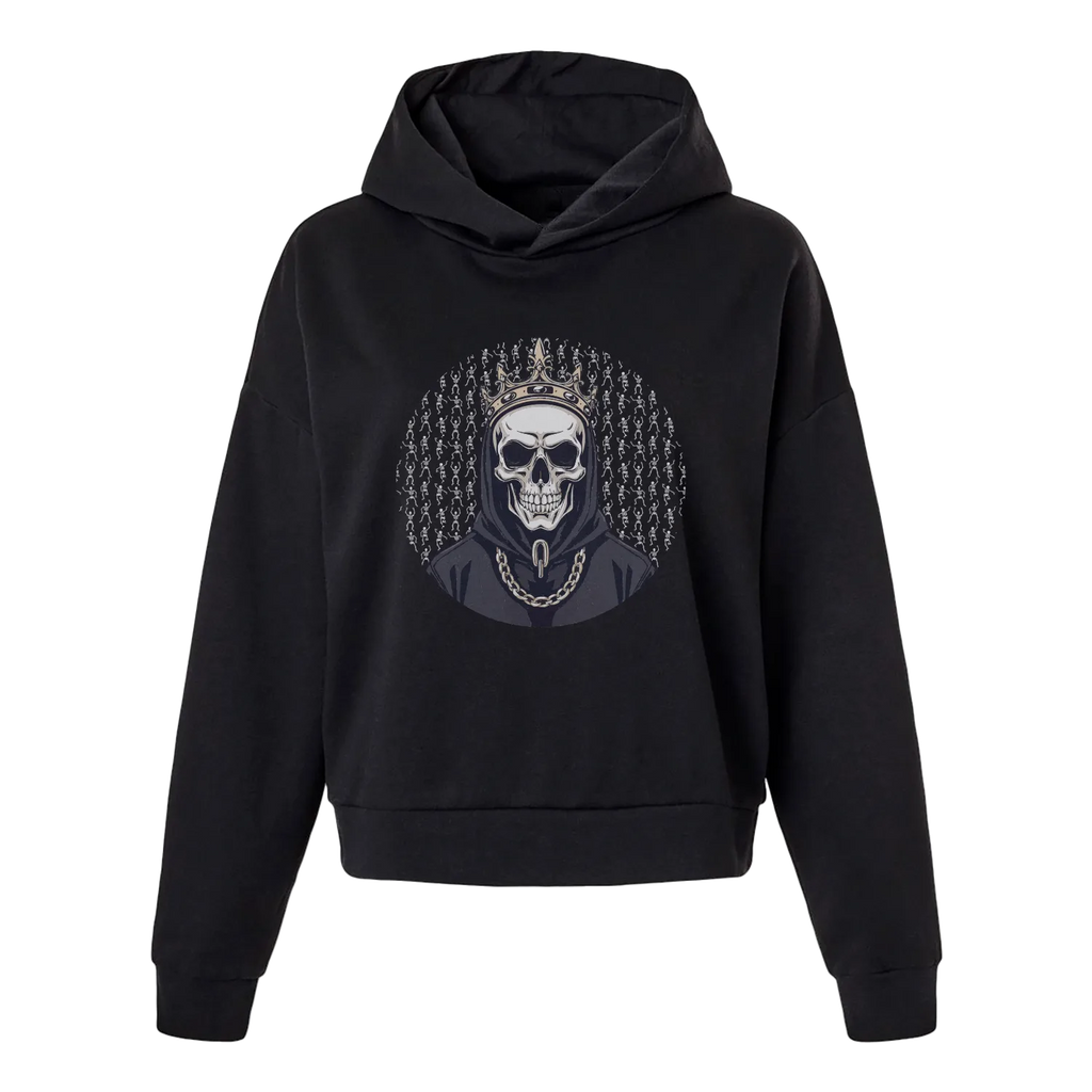 Black Skull King Women's Hoodie