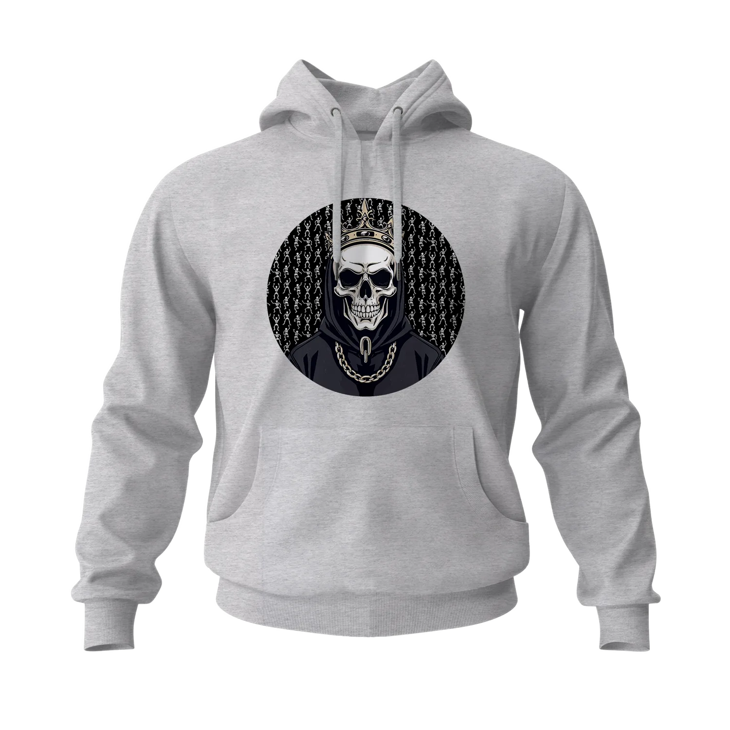 Black Skull King Men's Hoodies