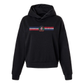 Sudadera con capucha para mujer con escudo y bandera