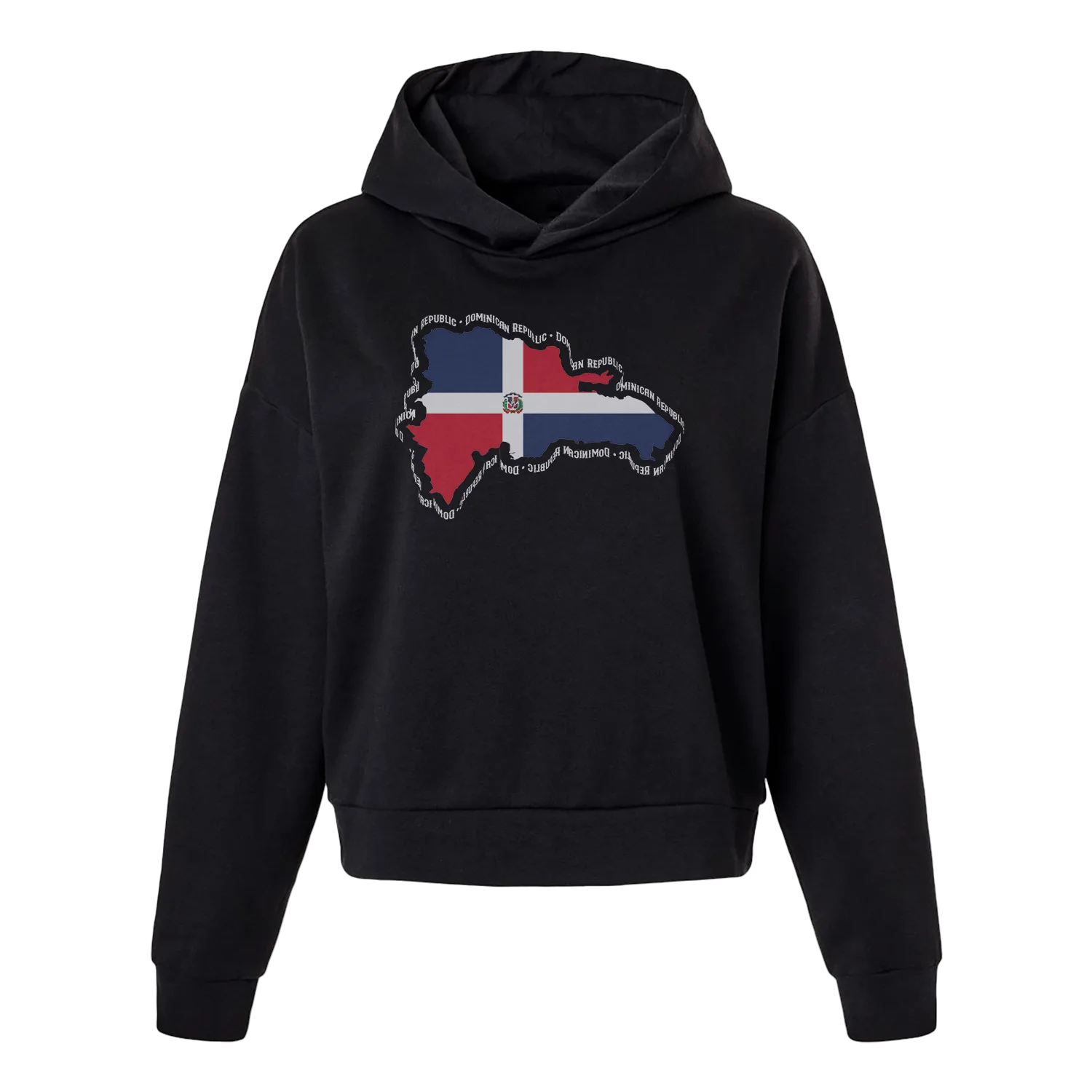 Map with Flag Women's Hoodie