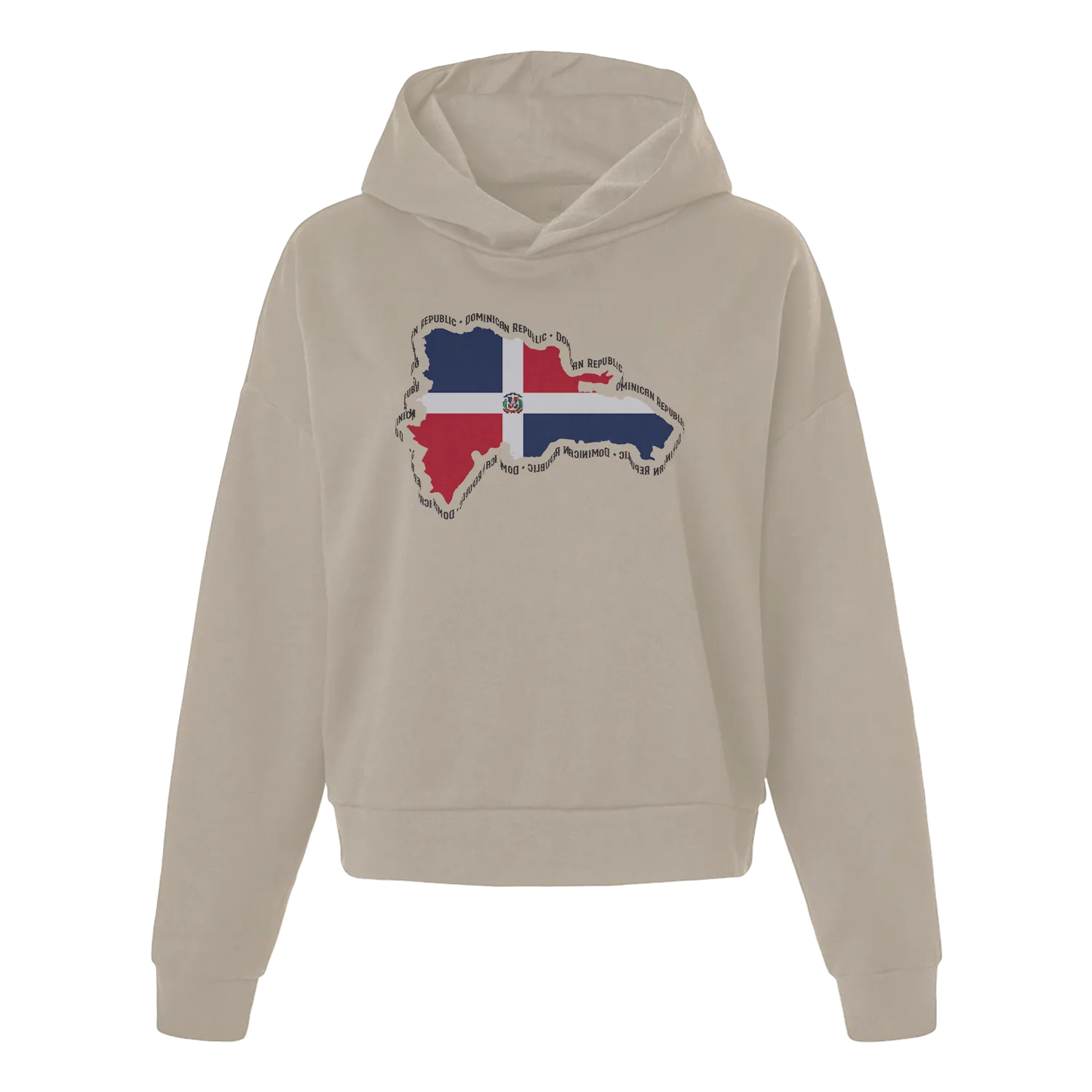 Map with Flag Women's Hoodie