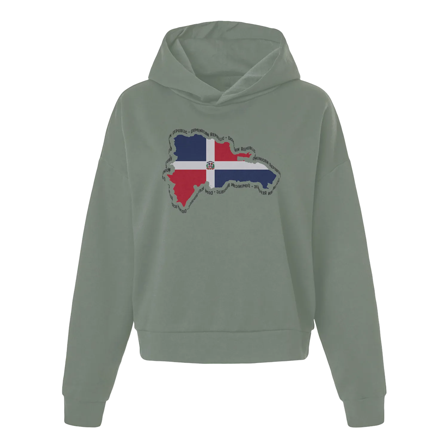 Map with Flag Women's Hoodie