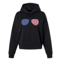 Glasses With USA Flag Women's Hoodie
