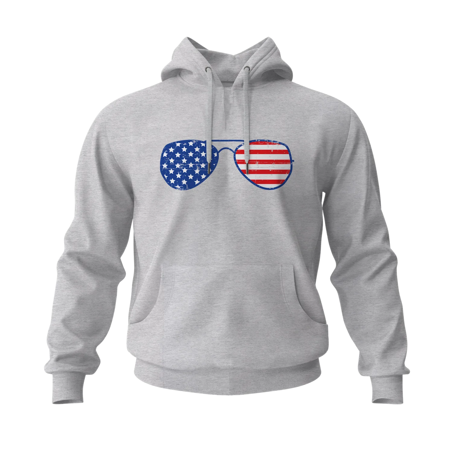 American Flag Glasses Men's Hoodies
