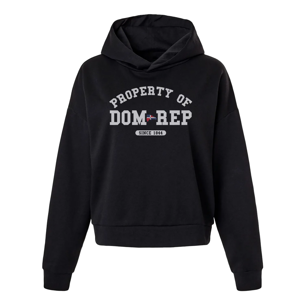Sudadera con capucha para mujer "Propiedad de República Dominicana"