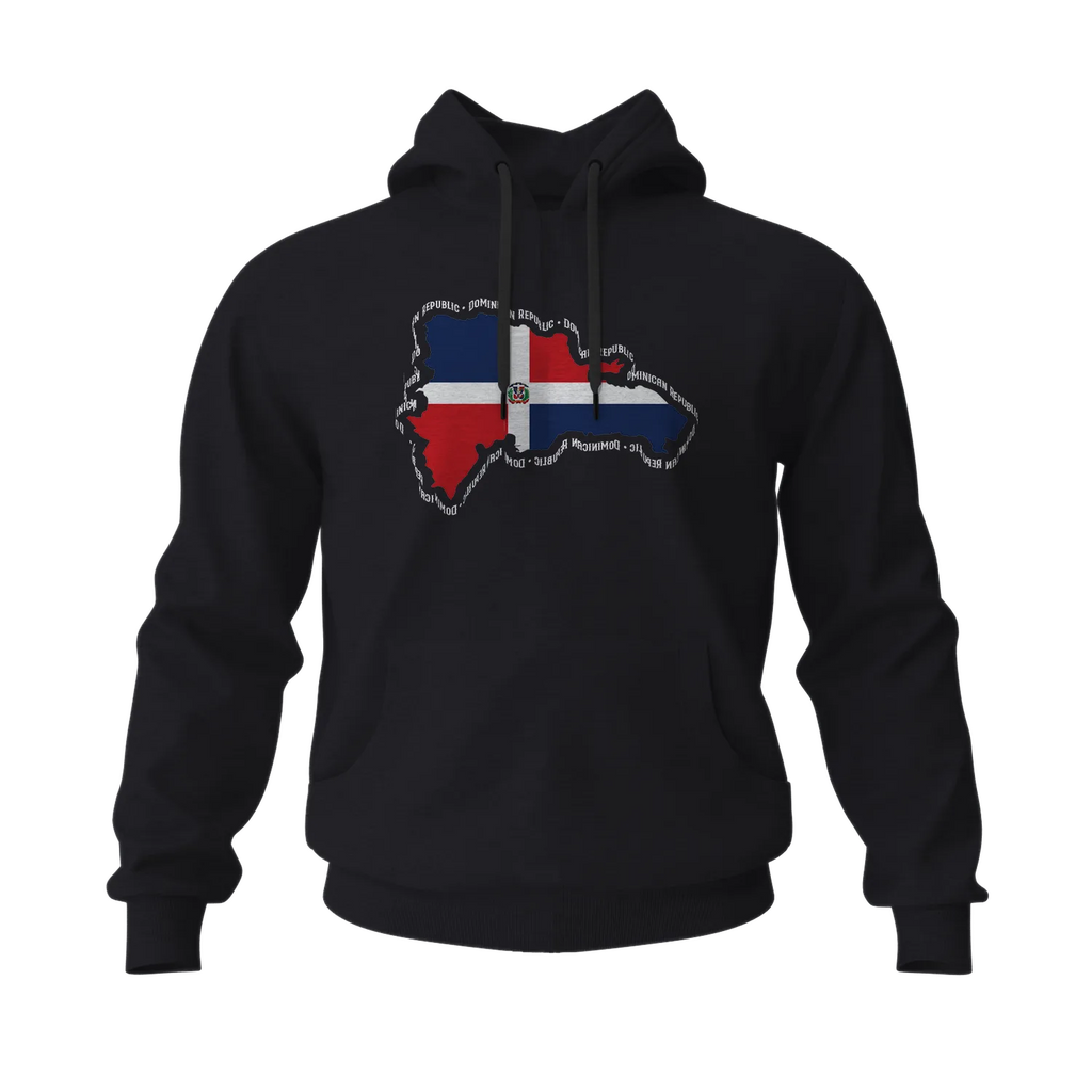 Republica Dominicana Map Hoodie