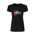 Republica Dominicana Map Short Sleeve Women's T-Shirt