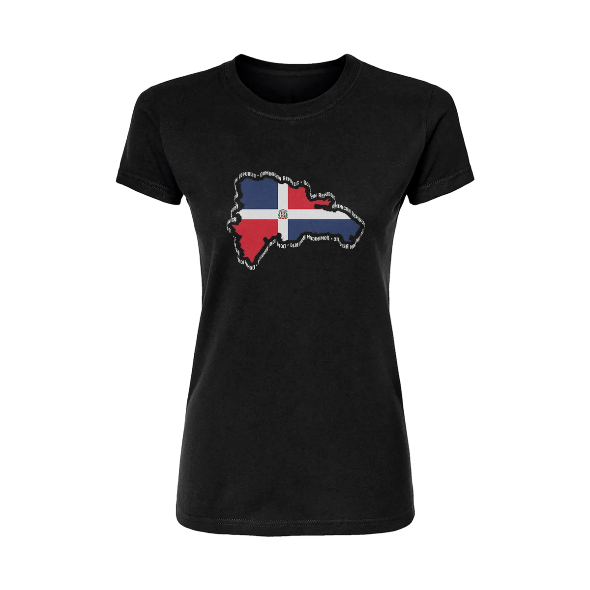 Republica Dominicana Map Short Sleeve Women's T-Shirt