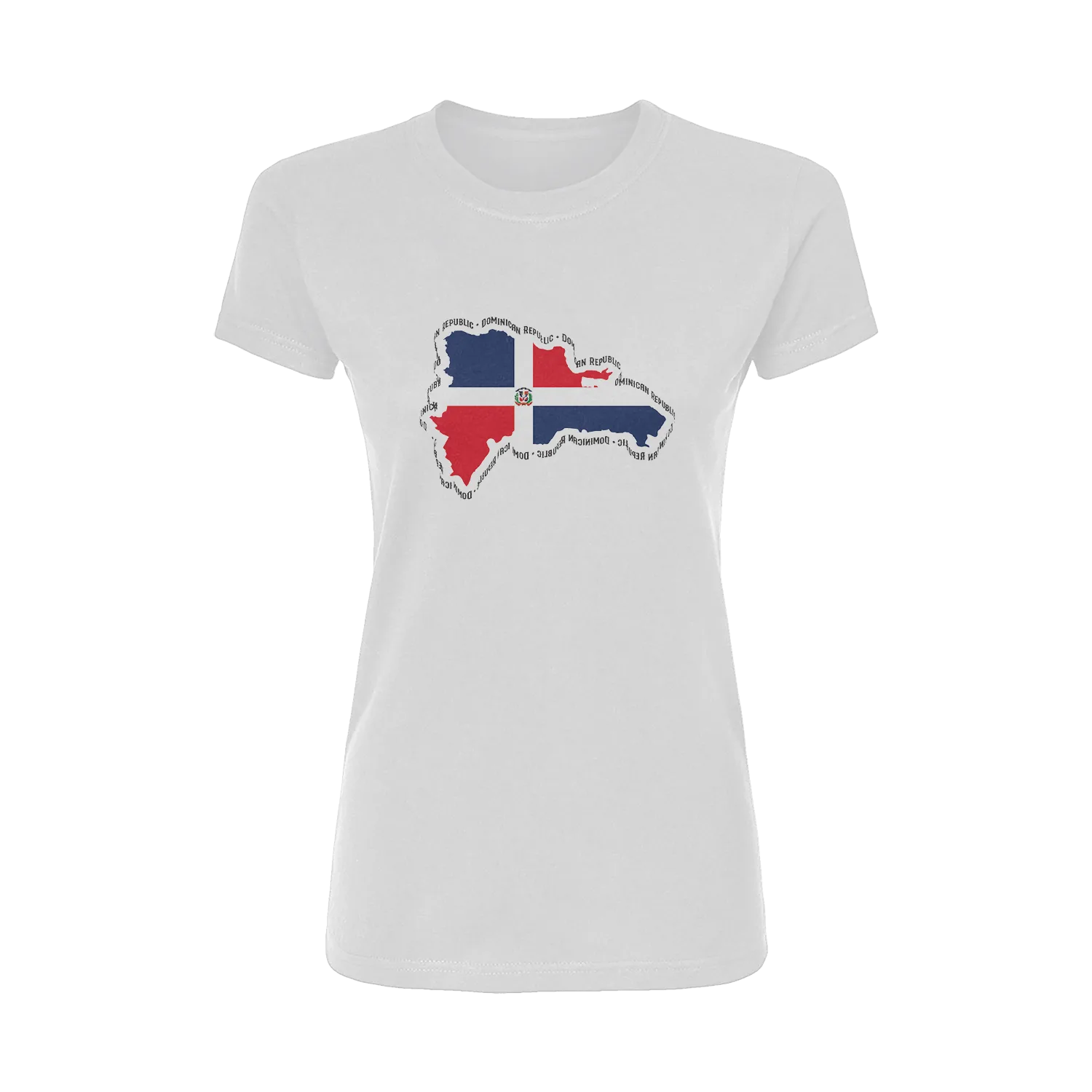 Republica Dominicana Map Short Sleeve Women's T-Shirt