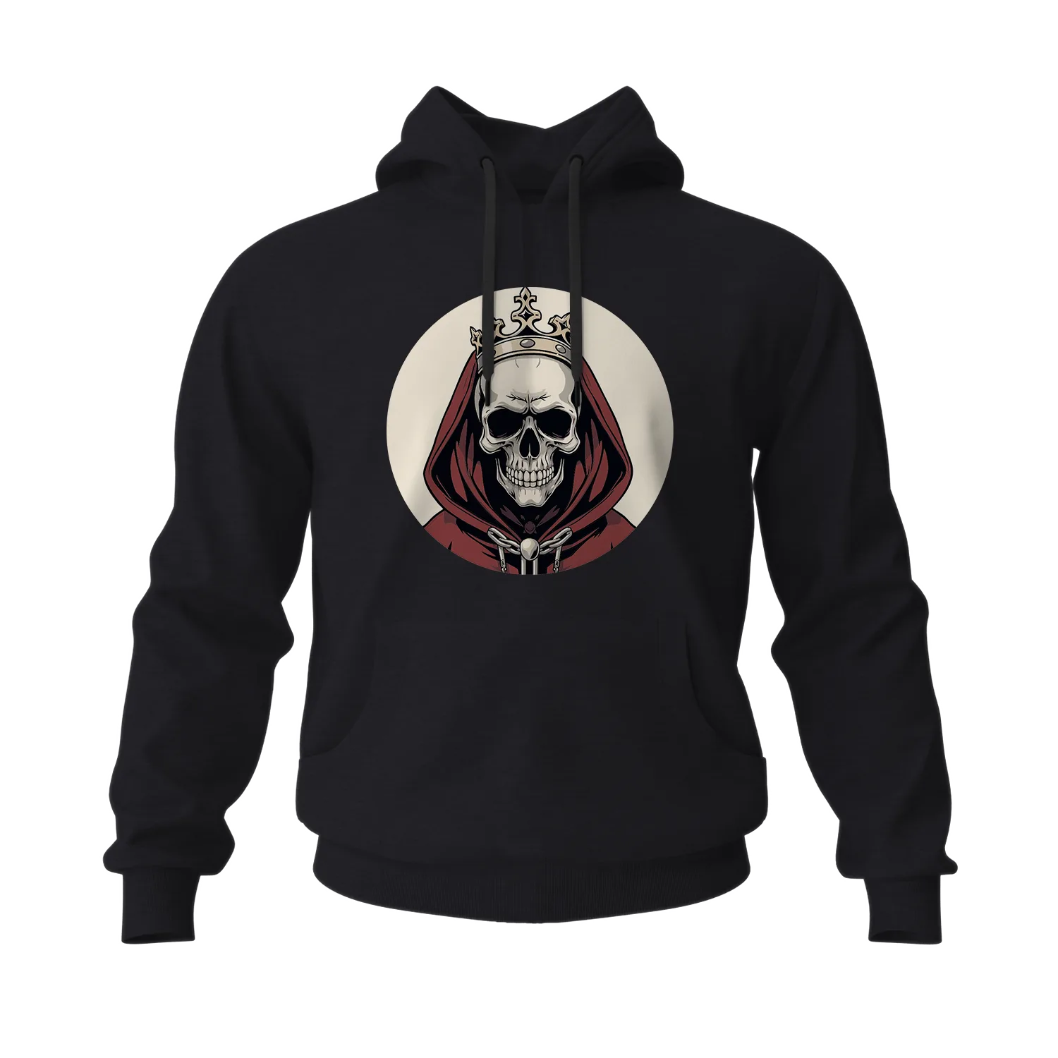 Red Skull King Men's Hoodies
