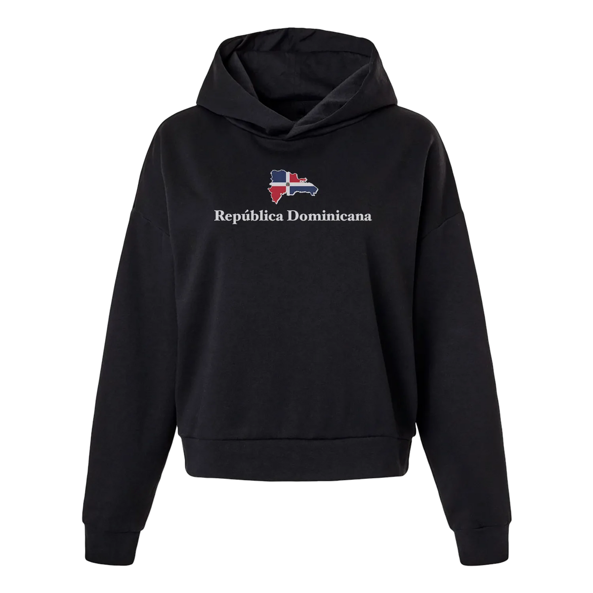 Sudadera con capucha para mujer de República Dominicana con mapa