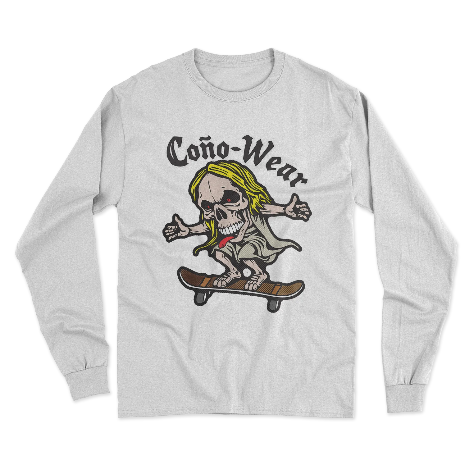 Skate Skull Long Sleeve T-Shirt