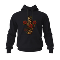 Santa Muerte Skull Cross Men's Hoodies