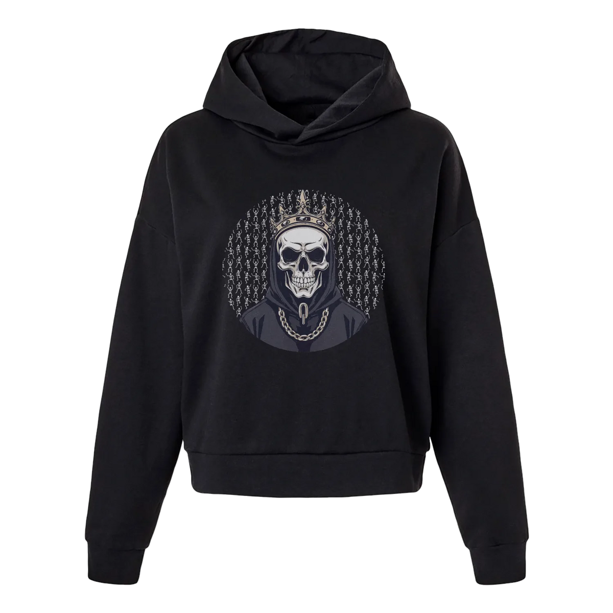 Black Skull King Women's Hoodie