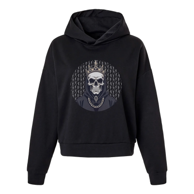 Black Skull King Women's Hoodie
