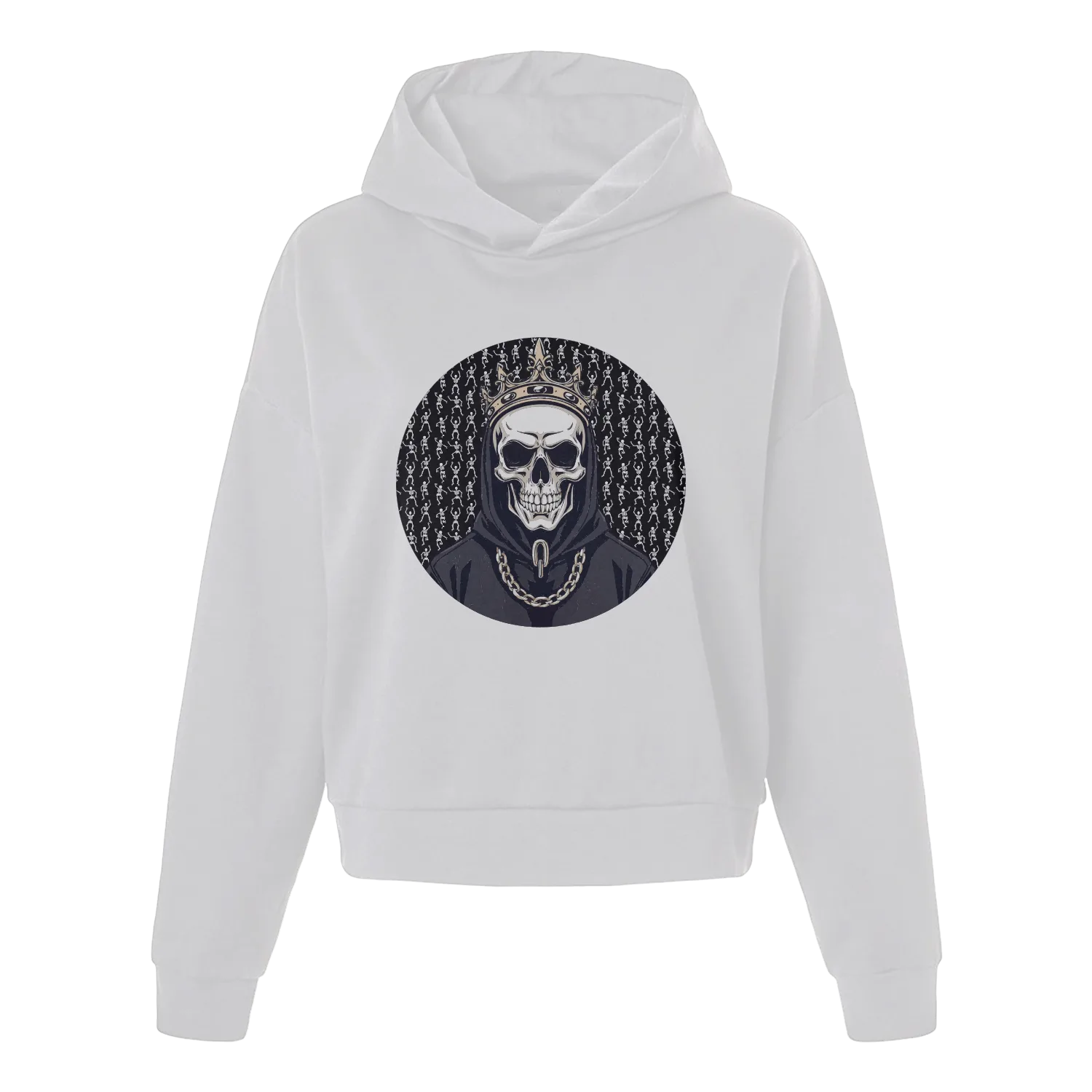 Black Skull King Women's Hoodie