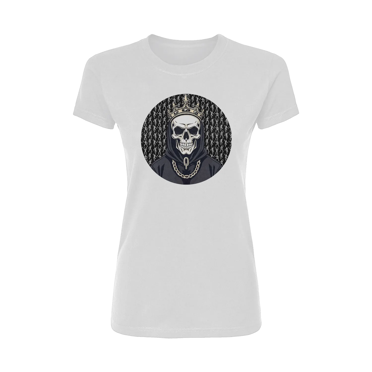 Black Skull King Short Sleeve Women's T-Shirt