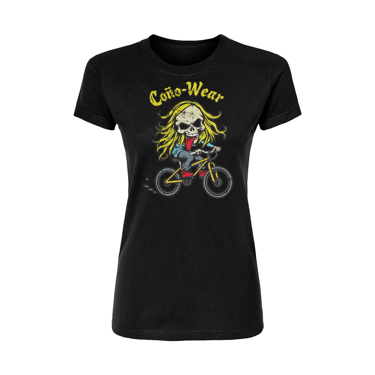 Skull Cyclist Short Sleeve Women's T-Shirt