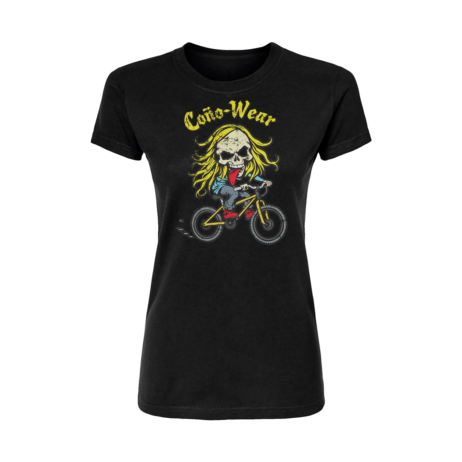Skull Cyclist Short Sleeve Women's T-Shirt