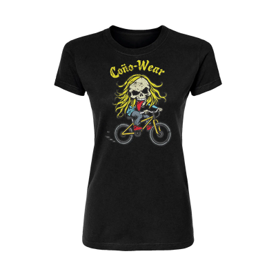 Skull Cyclist Short Sleeve Women's T-Shirt