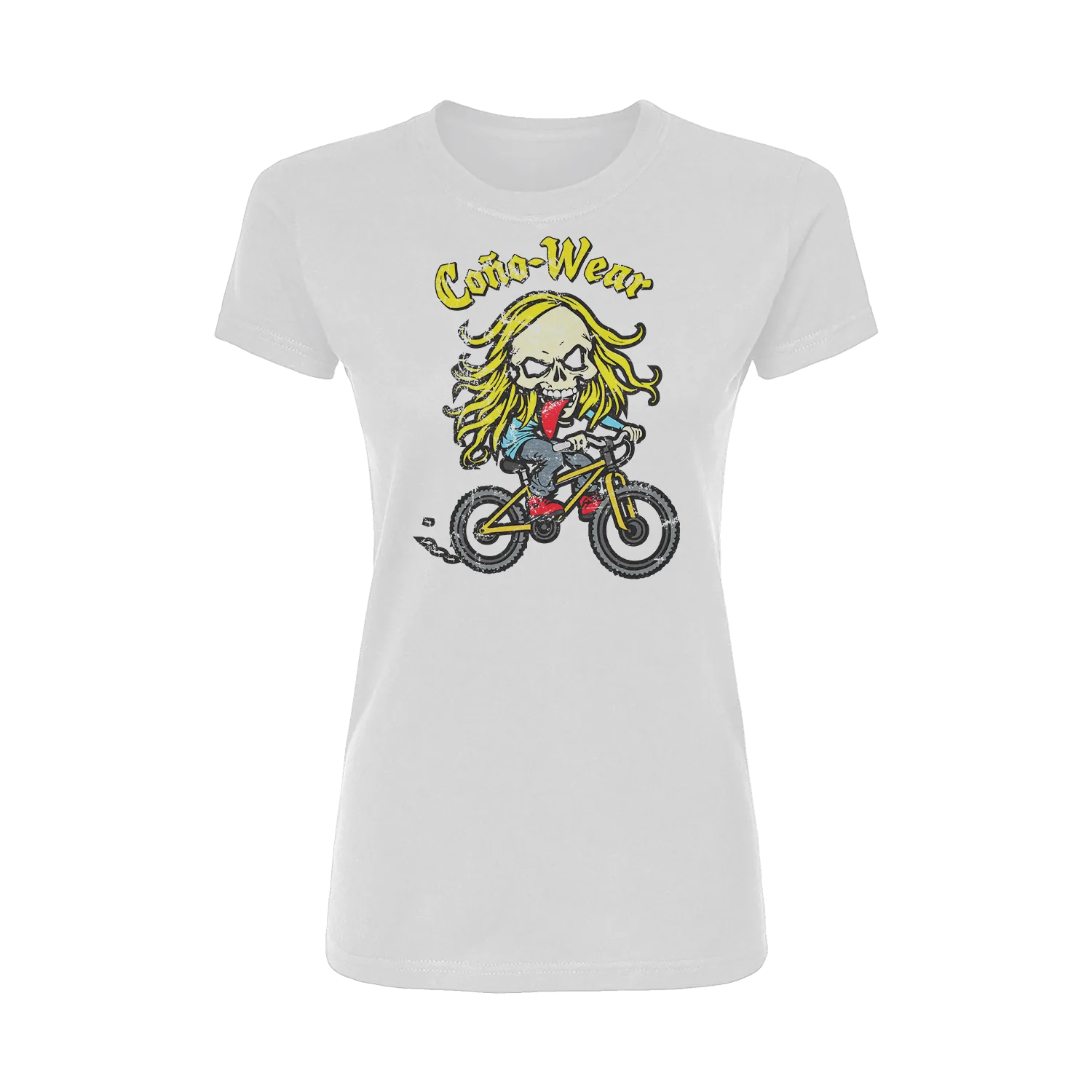 Skull Cyclist Short Sleeve Women's T-Shirt