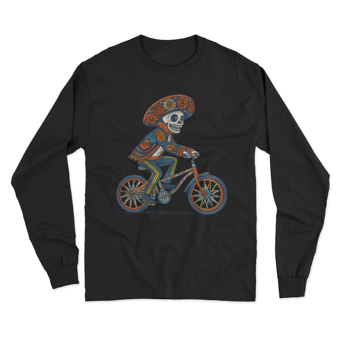 Mariachi en Bici Long Sleeve T-Shirt