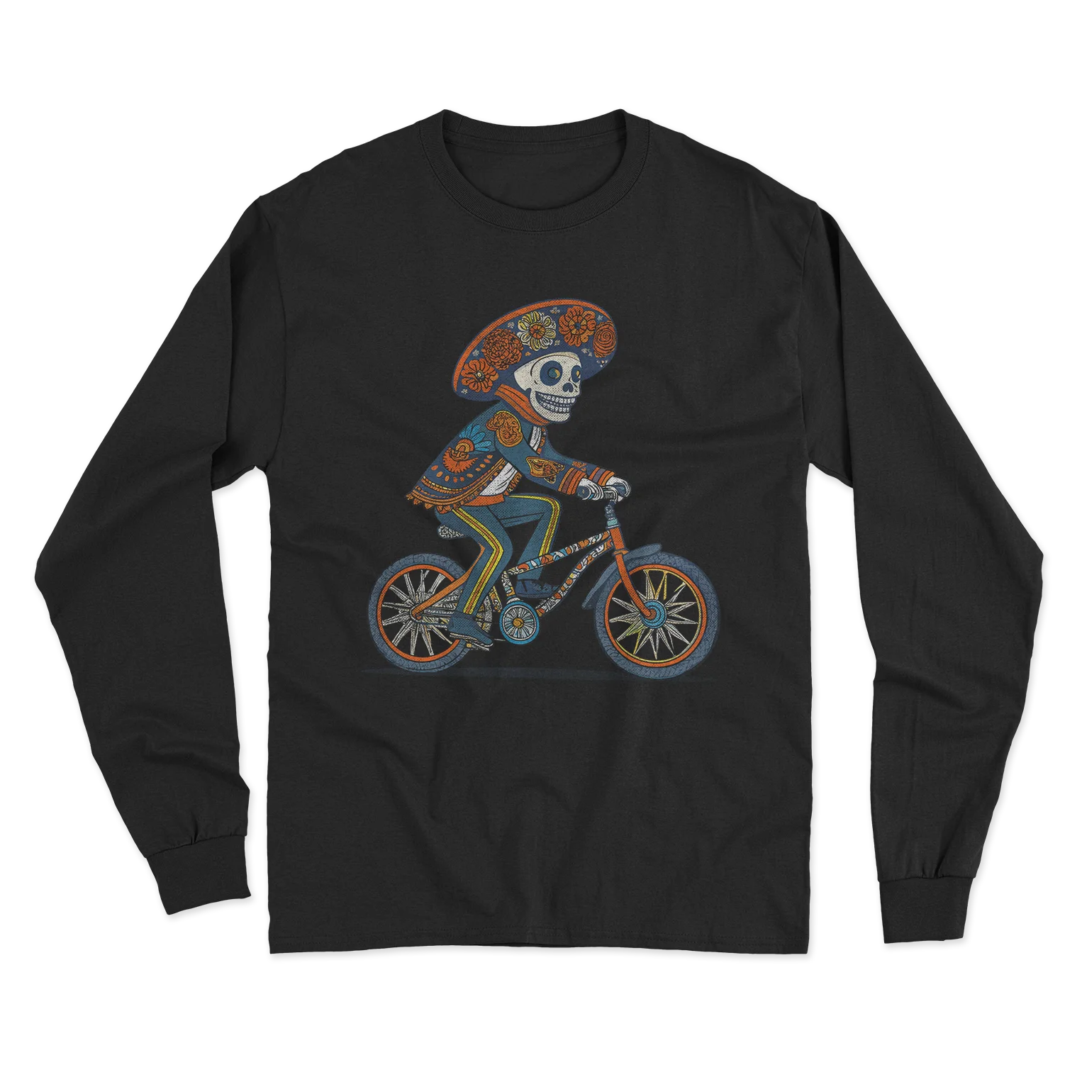 Mariachi en Bici Long Sleeve T-Shirt