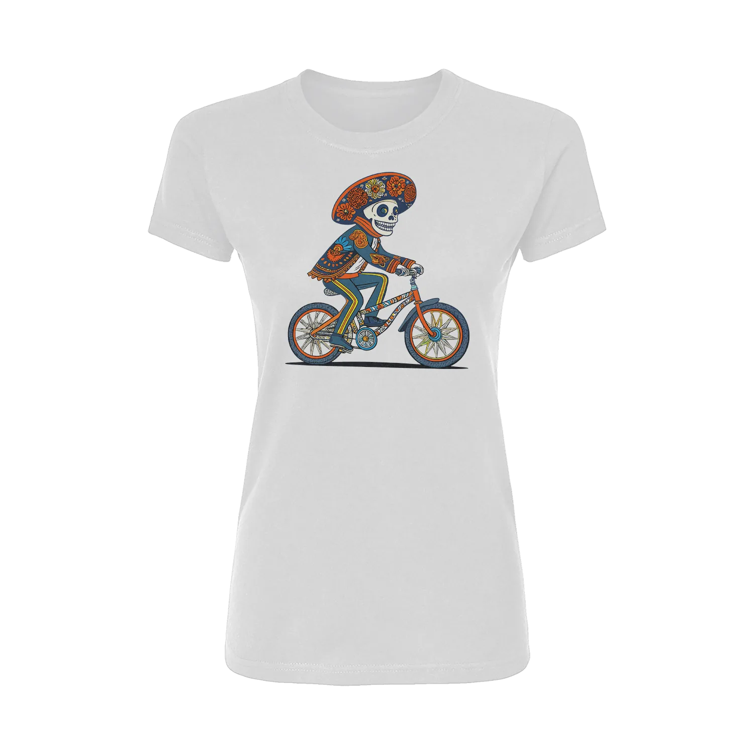 Mariachi en Bici Short Sleeve Women's T-Shirt