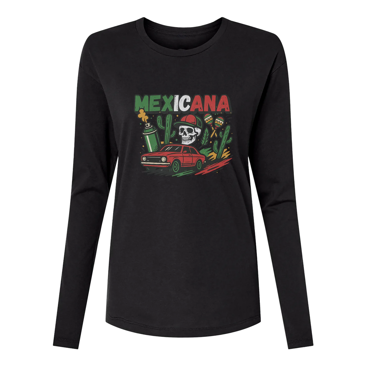 Mexicana Long Sleeve Women's T-Shirt