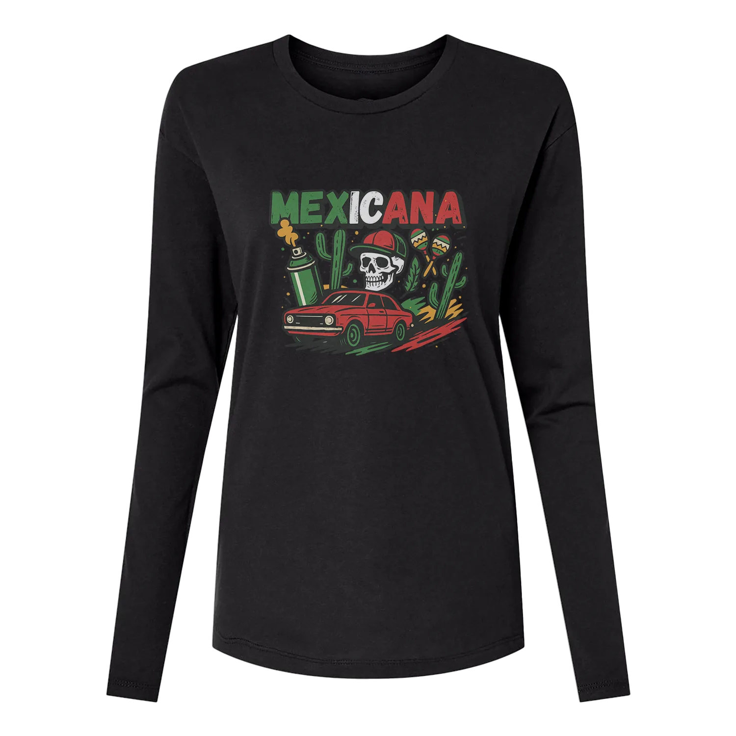 Mexicana Long Sleeve Women's T-Shirt