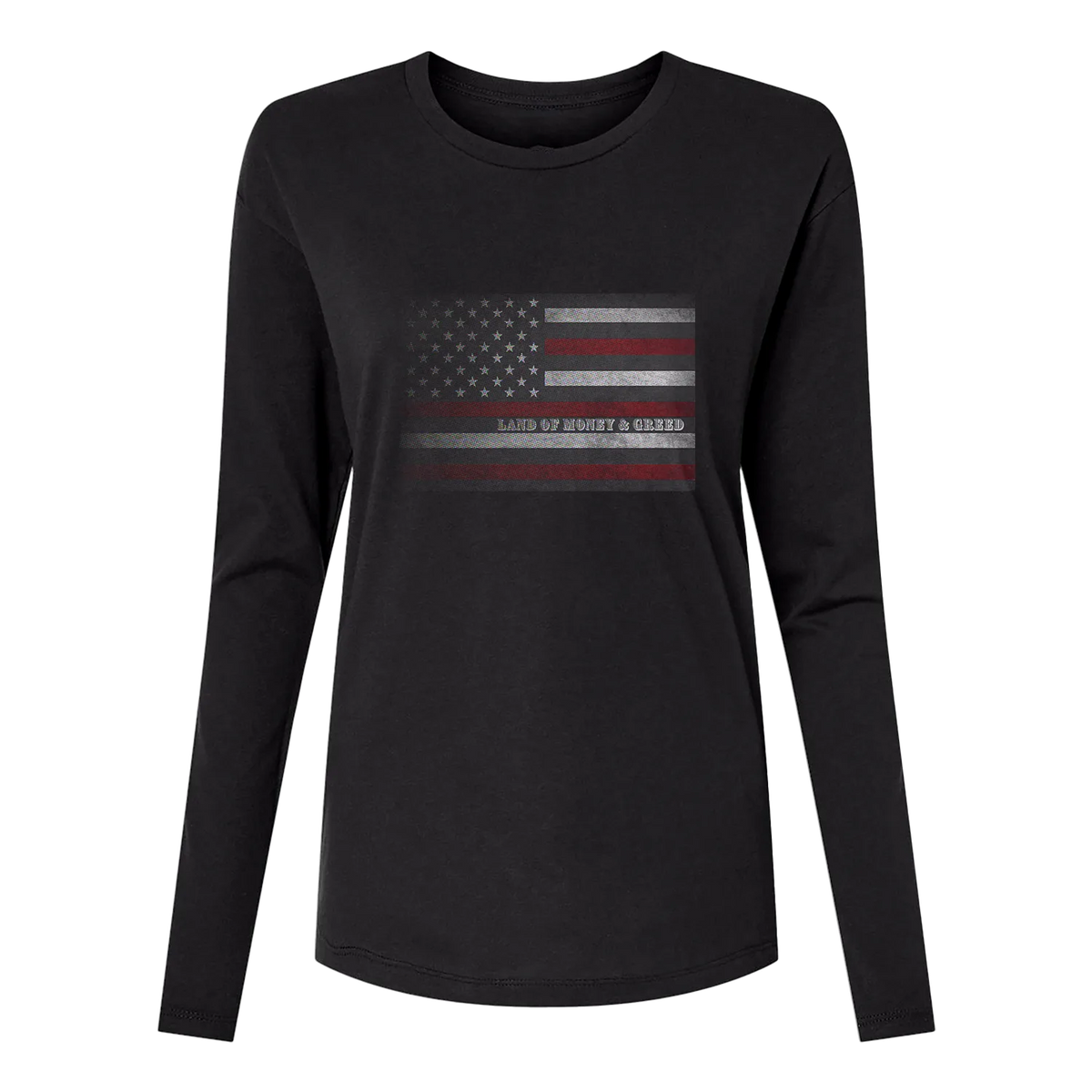 Land of Money and Greed Long Sleeve Women's T-Shirt