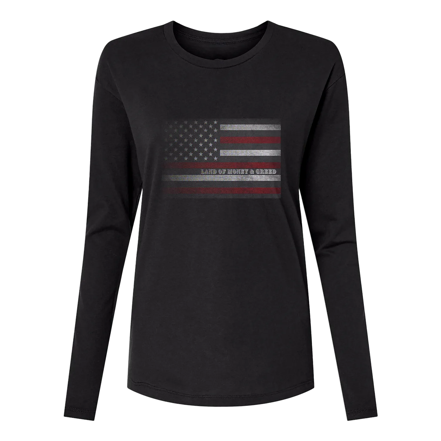 Land of Money and Greed Long Sleeve Women's T-Shirt