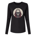 Red Skull King Long Sleeve Women's T-Shirt