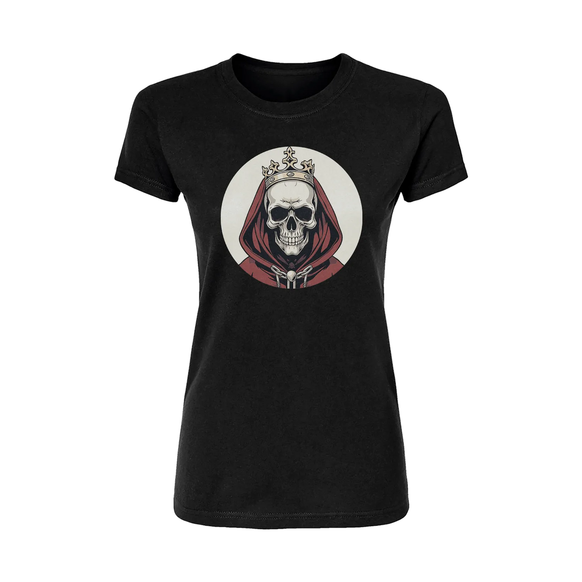 Red Skull King Short Sleeve Women's T-Shirt