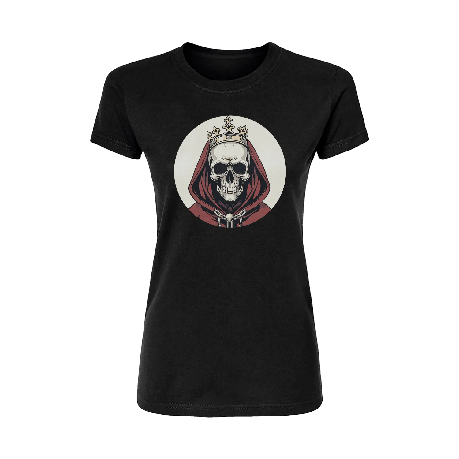 Red Skull King Short Sleeve Women's T-Shirt