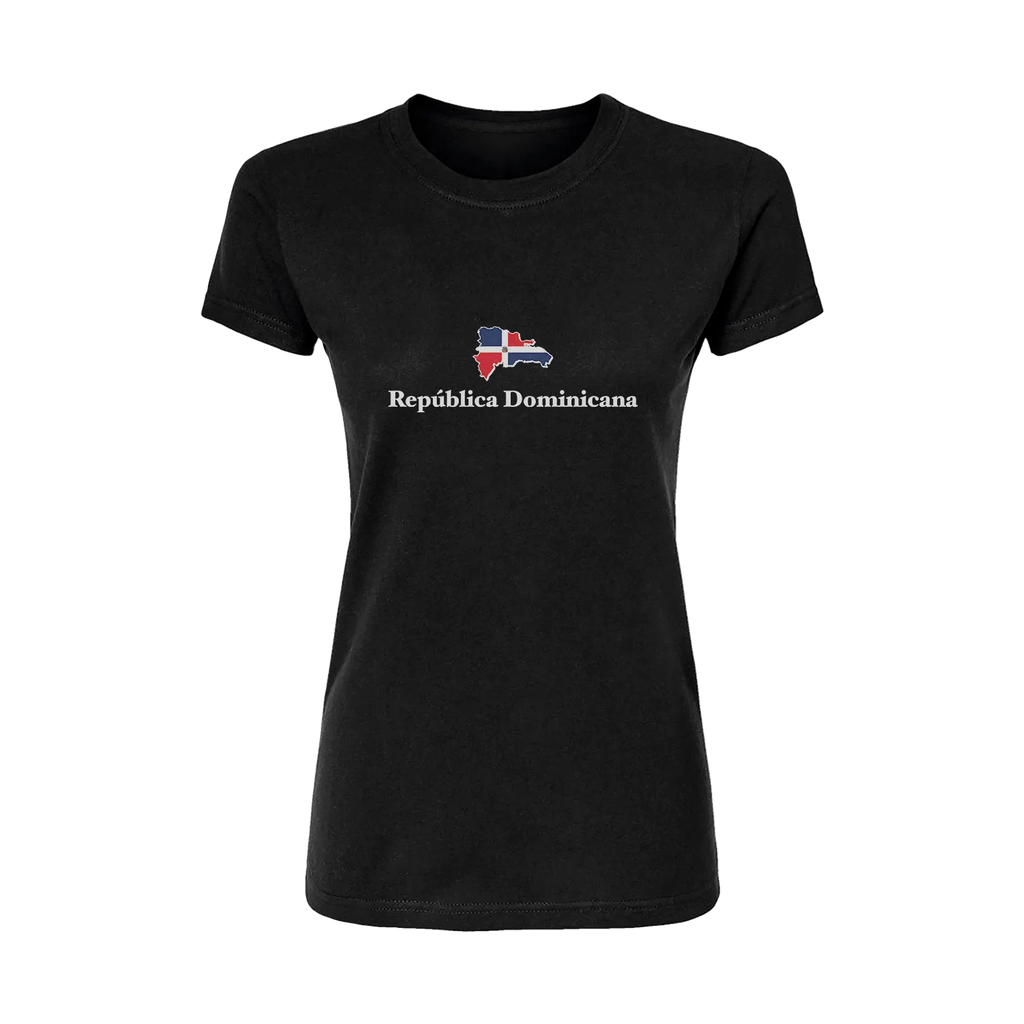 República Dominicana with Map Short Sleeve Women's T-Shirt