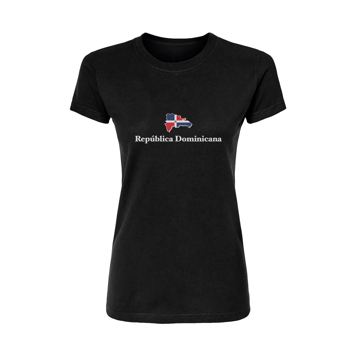 República Dominicana with Map Short Sleeve Women's T-Shirt