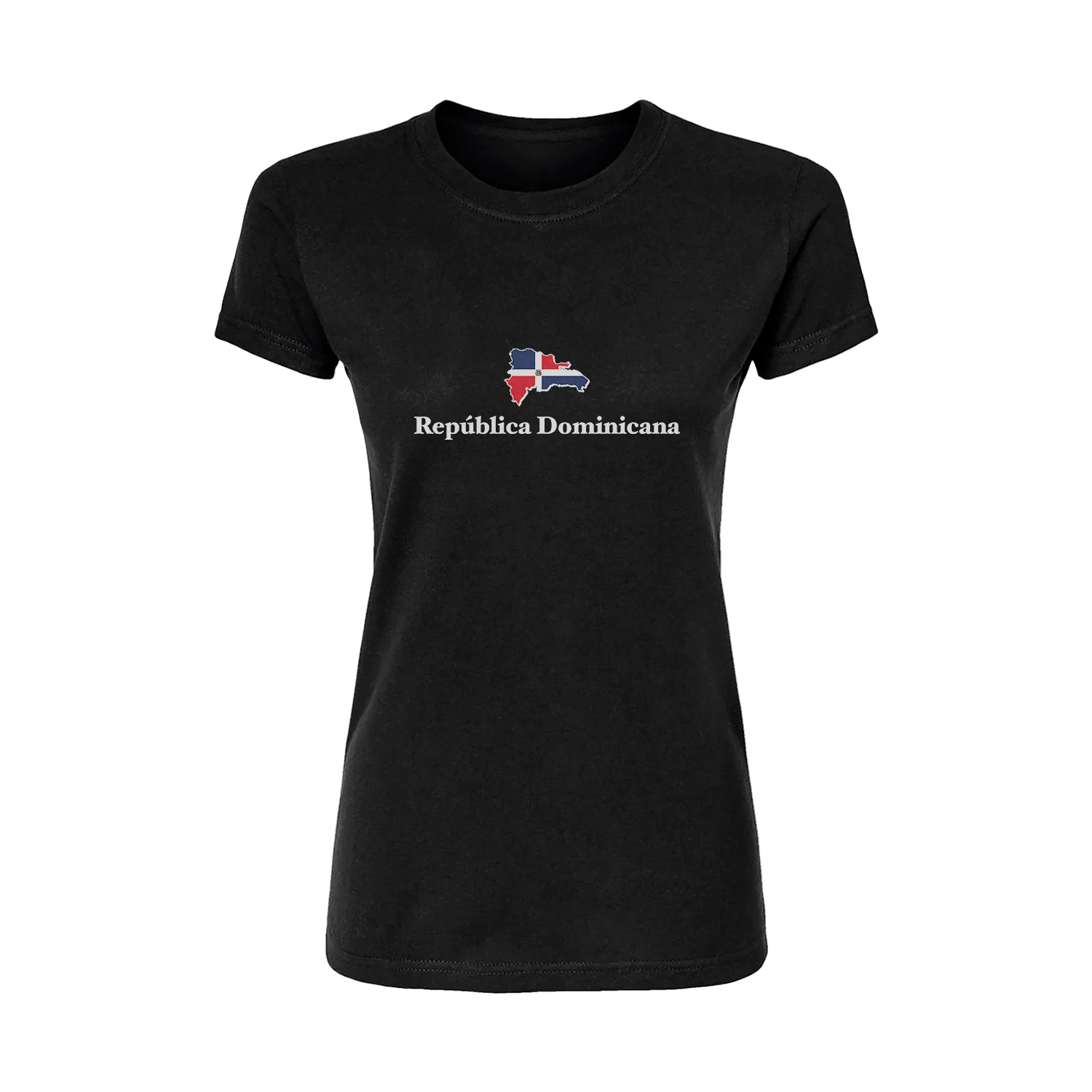 República Dominicana with Map Short Sleeve Women's T-Shirt