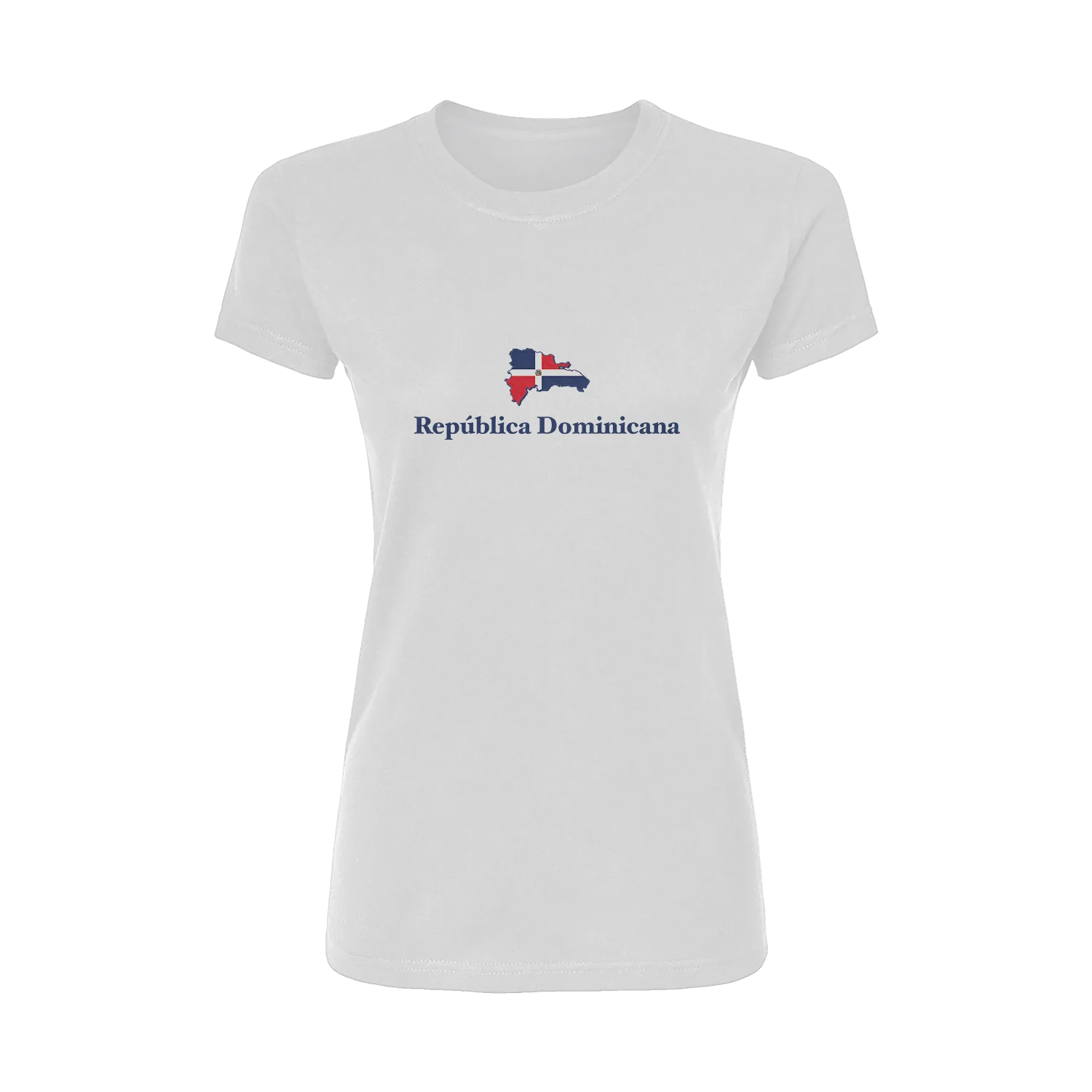República Dominicana with Map Short Sleeve Women's T-Shirt