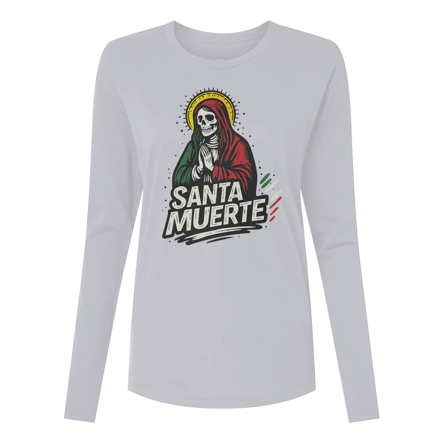 Santa Muerte Long Sleeve Women's T-Shirt