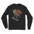 Feather Jaguar God Long Sleeve T-Shirt