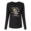 Skate Skull Long Sleeve Women's T-Shirt