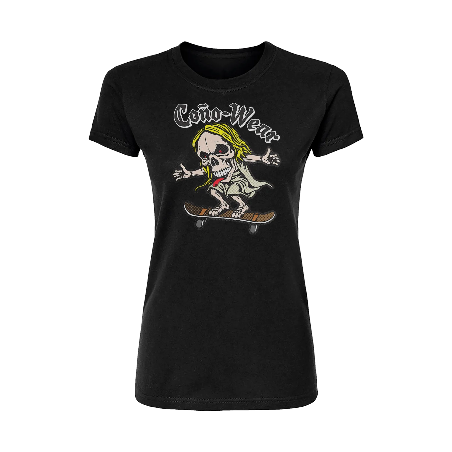 Skate Skull Short Sleeve Women's T-Shirt