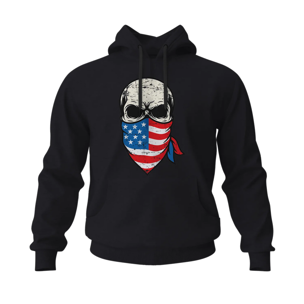 Skull Bandana Men's Hoodies