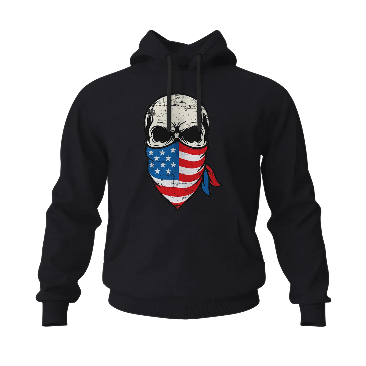 Skull Bandana Men's Hoodies