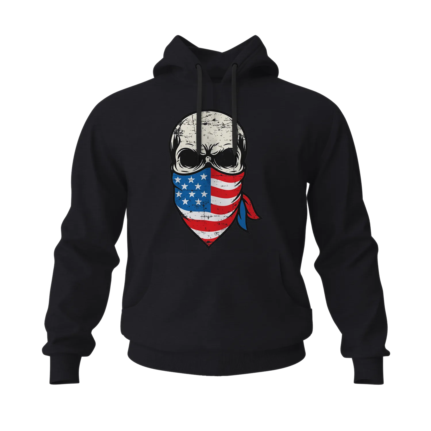 Skull Bandana Men's Hoodies