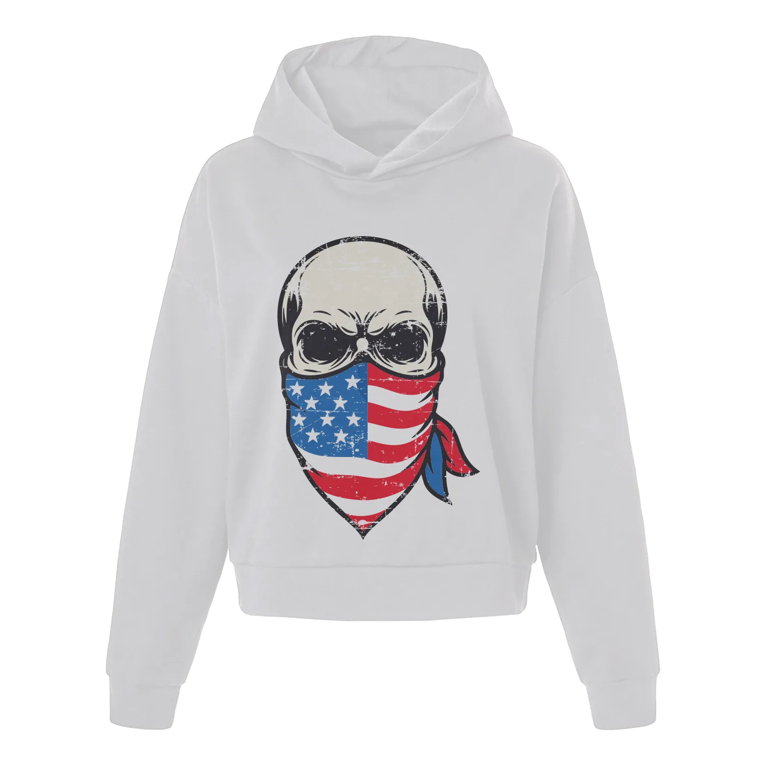 Skull Bandana Women's Hoodie