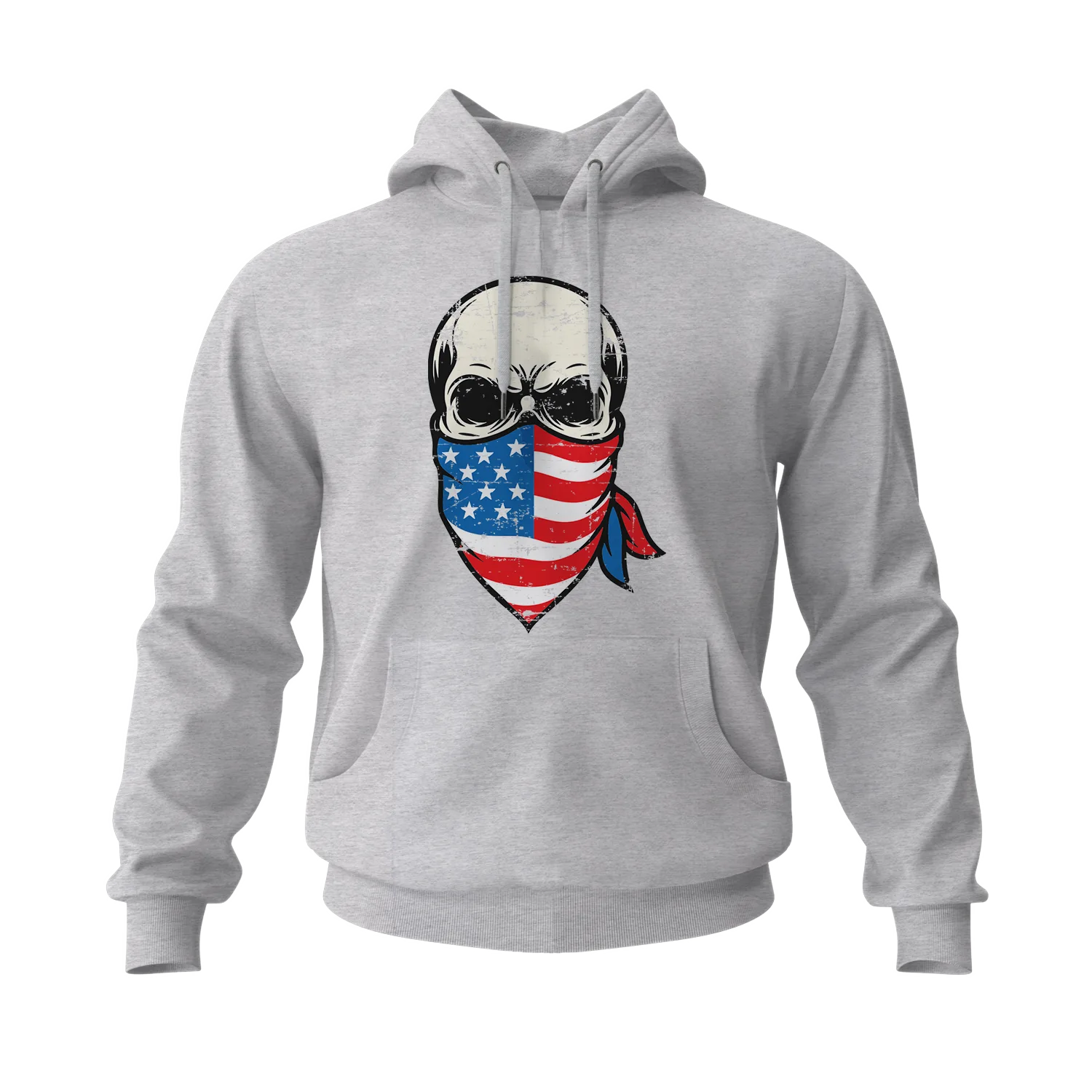 Skull Bandana Men's Hoodies