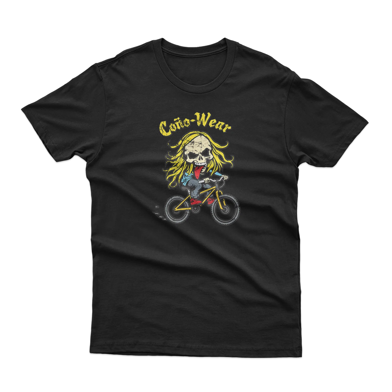 Skull Riding a Bike T-Shirt