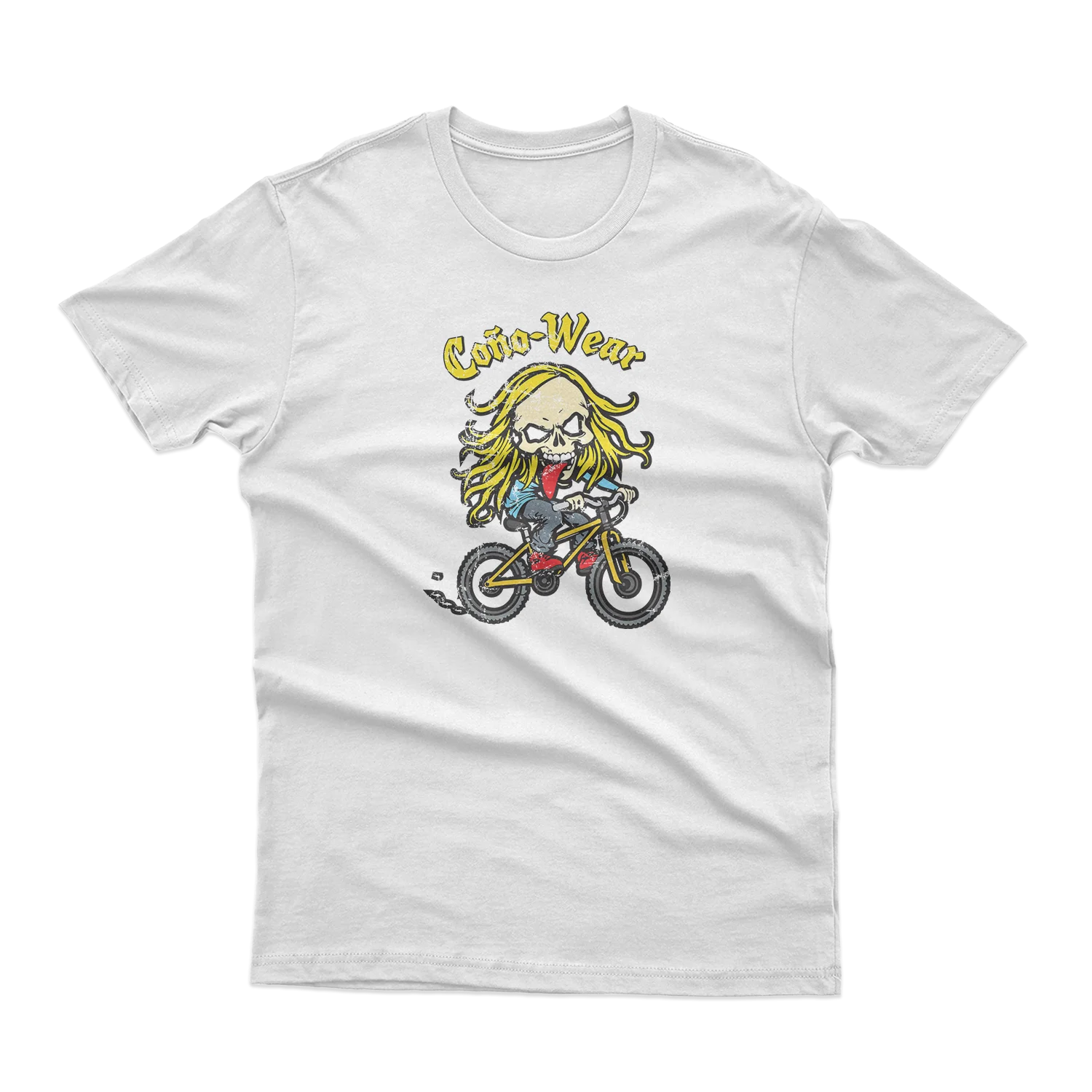 Skull Riding a Bike T-Shirt